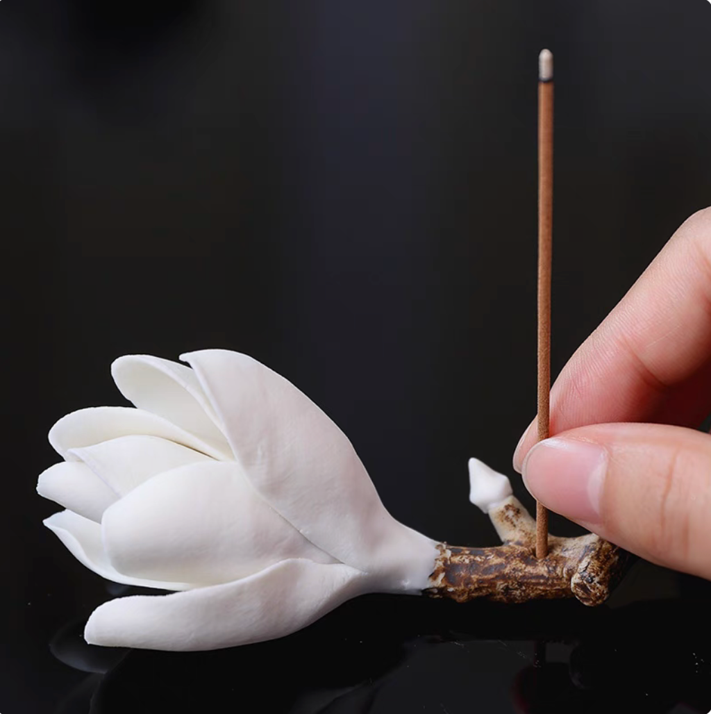 西冷印社|玉兰花枝 笔搁