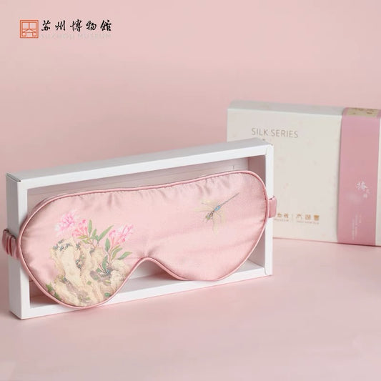 苏州博物馆|太湖雪联名款 桑蚕丝双面印花真丝 睡眠眼罩