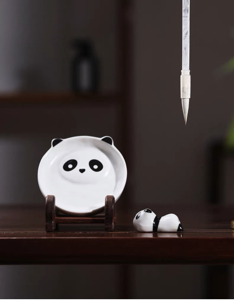 书法|童趣胸有成竹书法套装礼盒——熊猫套装