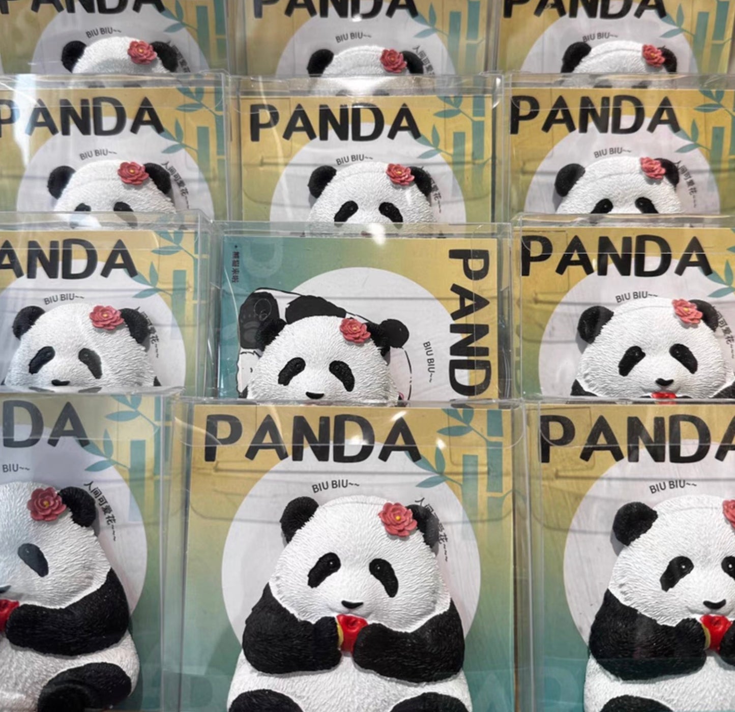 熊猫基地｜花花冰箱贴正面 超可爱