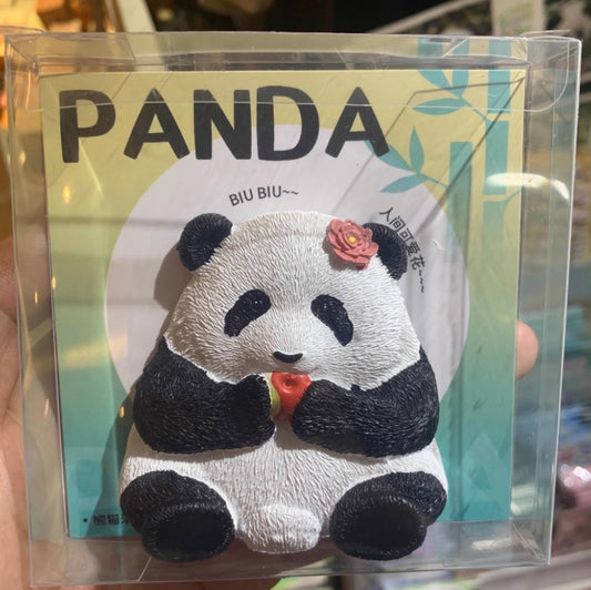 熊猫基地｜花花冰箱贴正面 超可爱