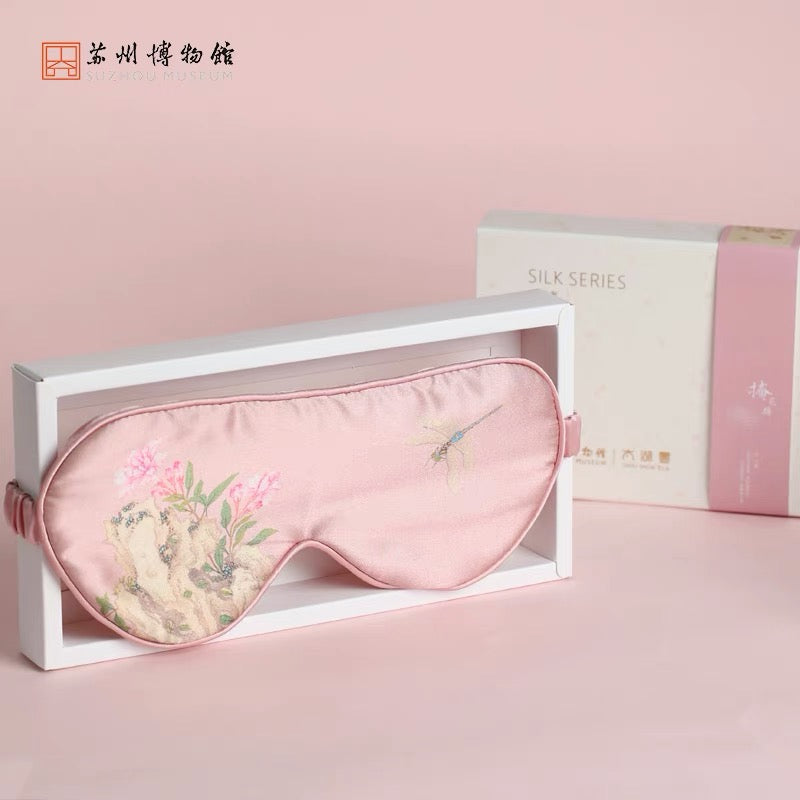 苏州博物馆｜太湖雪联名款 桑蚕丝双面印花真丝 睡眠眼罩
